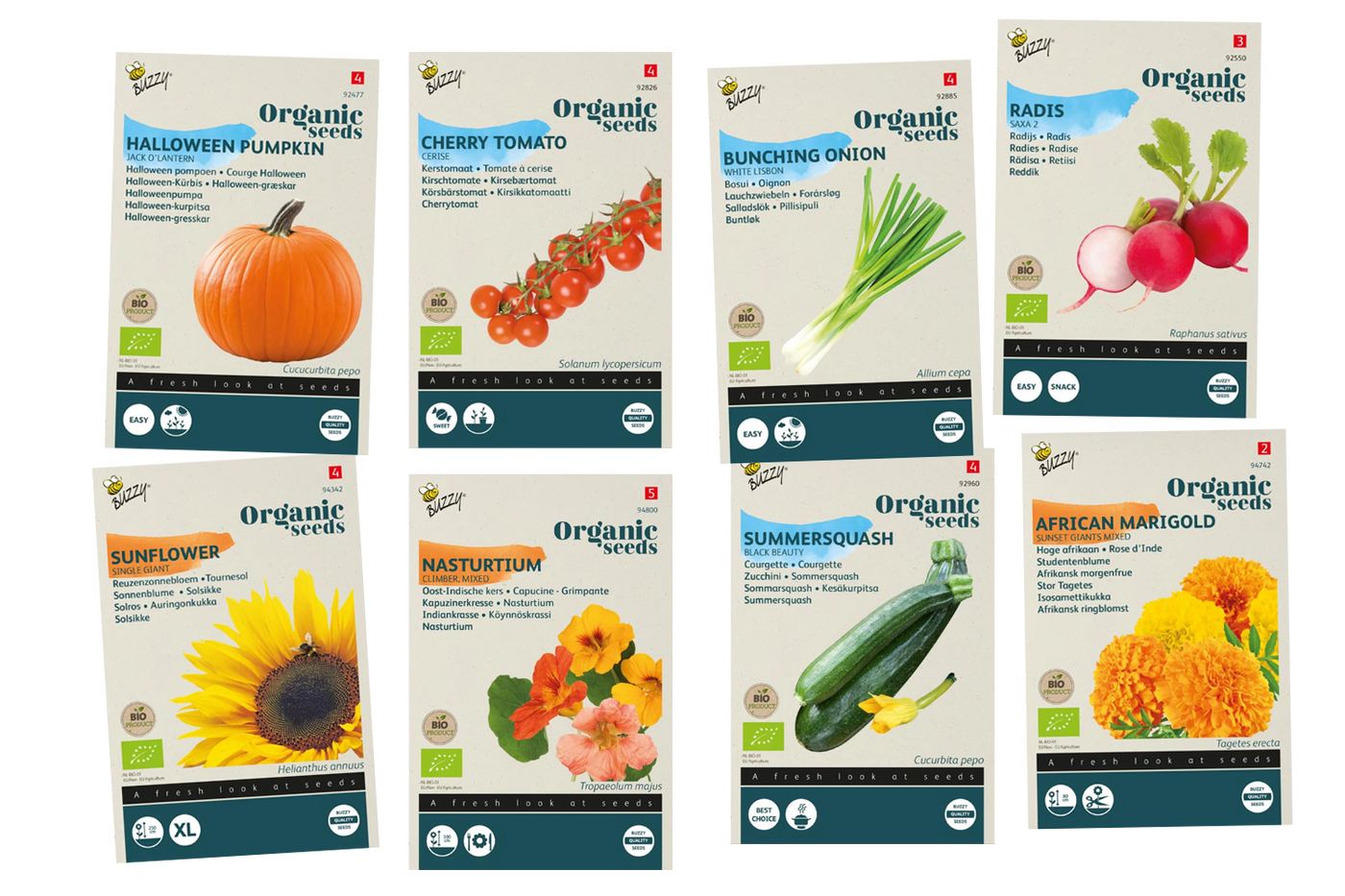 Kinderfreundlicher Gemüsegarten Samenpaket BIO