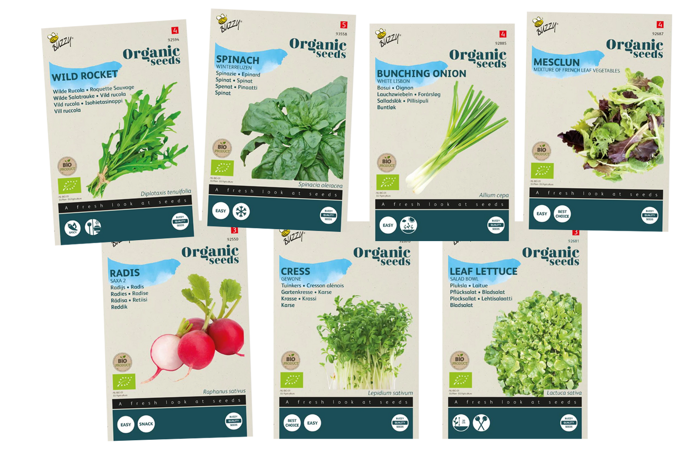 Schneller Gemüsegarten Samenpaket BIO