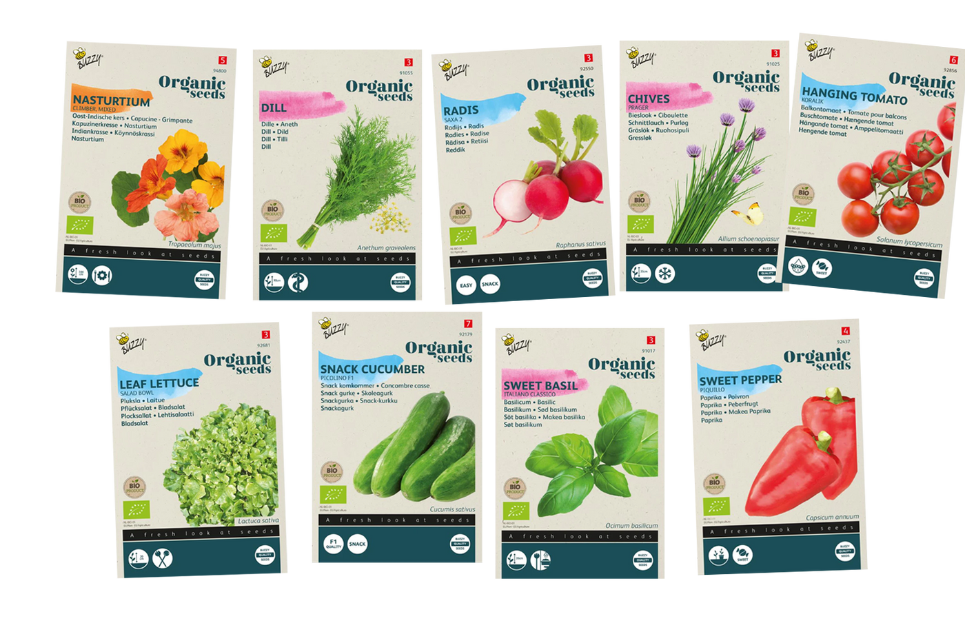 Balkongarten Starterkit Samenpaket BIO