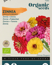 Zinnie Gefüllte Dahlienmischung Saatgutmischung BIO inspiratie 1
