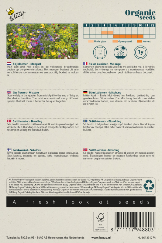 Schnittblumen Saatgutmischung BIO inspiratie 2