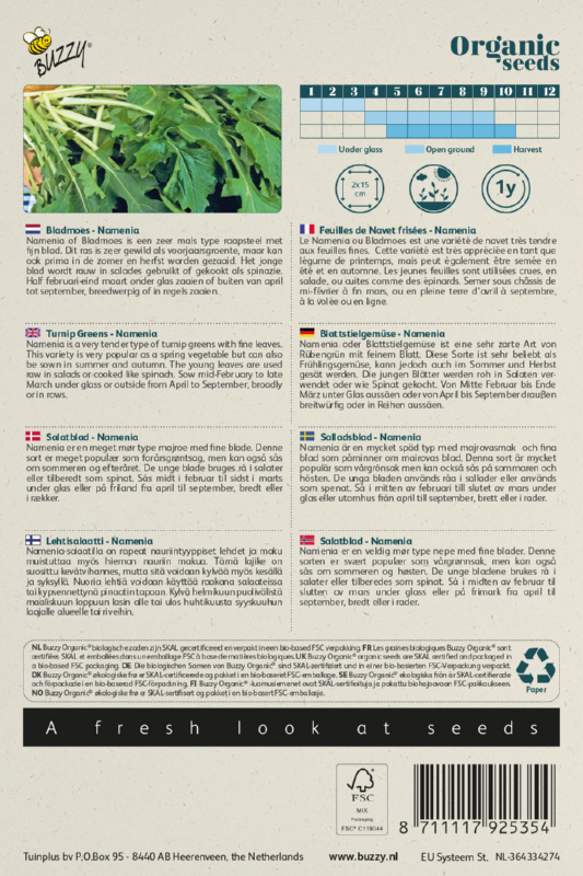 Blattmus Namenia Samen BIO inspiratie 2