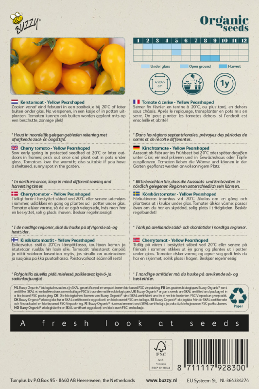 Tomate Yellow Pearshaped Samen BIO inspiratie 2