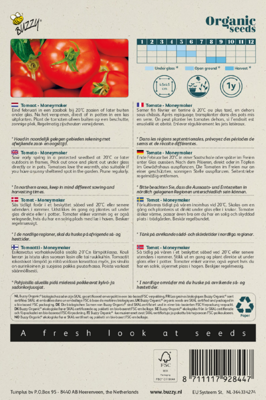 Tomate Moneymaker Samen BIO inspiratie 2