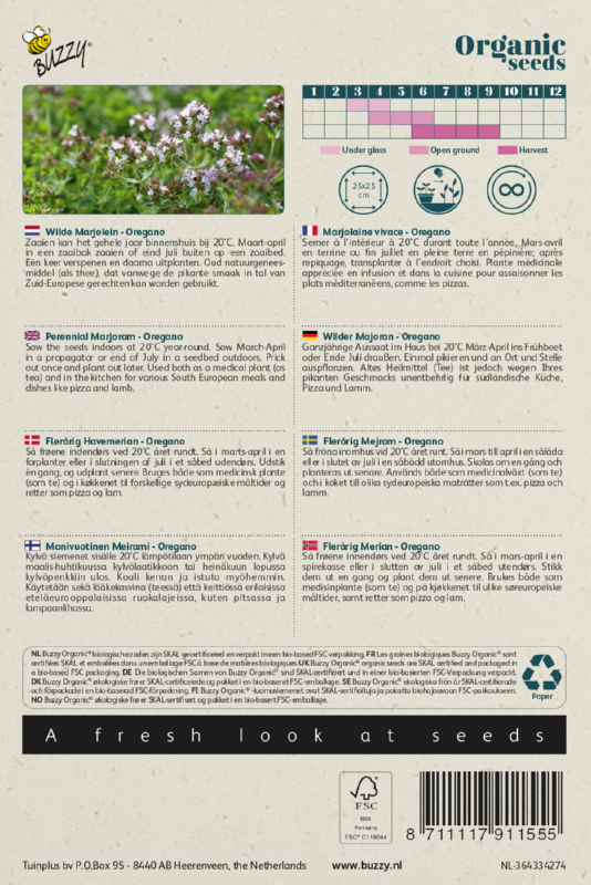 Wilder Majoran (Oregano) Samen BIO inspiratie 2