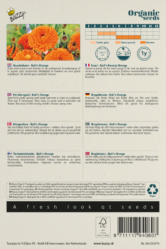 Ringelblume Ball's Orange Samen BIO inspiratie 2