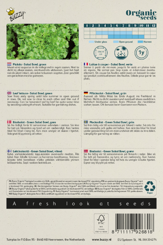 Pflücksalat Salad Bowl grün Samen BIO inspiratie 2