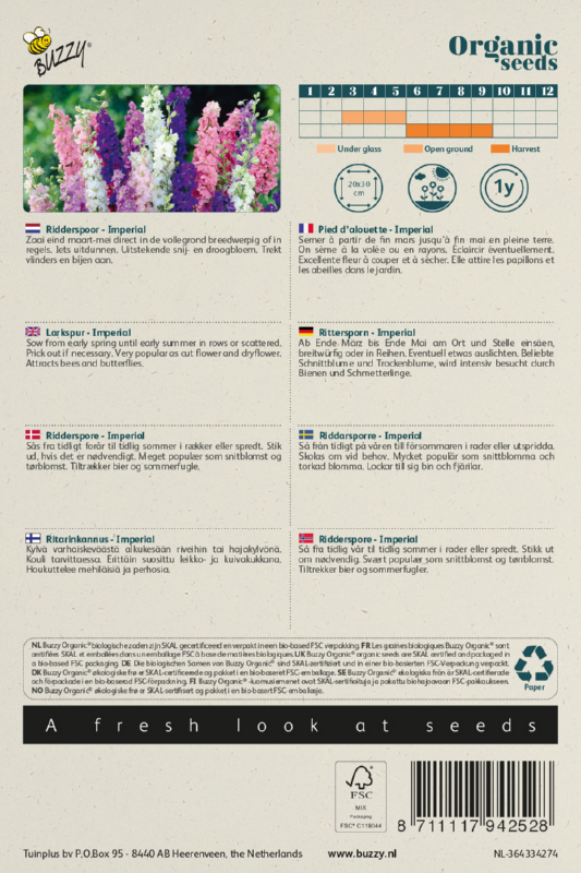 Rittersporn Imperial Saatgutmischung BIO inspiratie 2